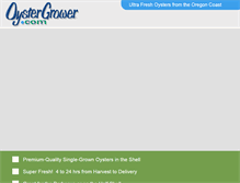 Tablet Screenshot of oystergrower.com